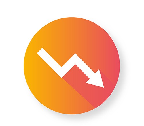 Lower rates icon
