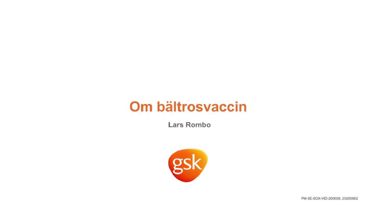 Om bältrosvaccin med lars rombo video thumbnail